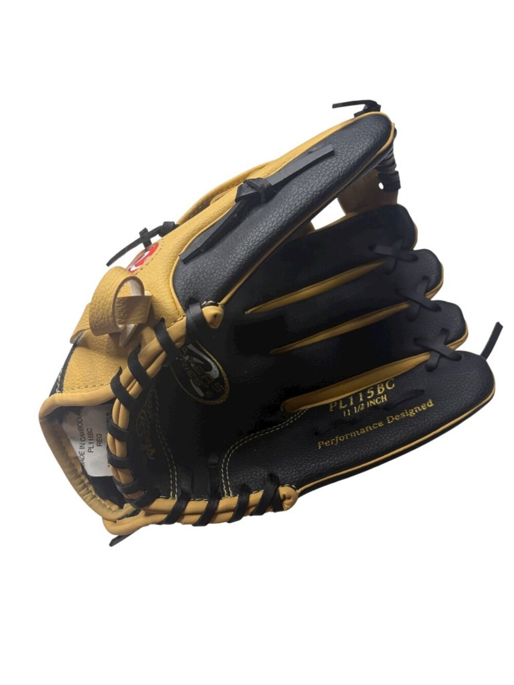 Rawlings Players Series 11.5" Baseball Glove PL115BC Tan Black RHT Youth